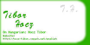 tibor hocz business card